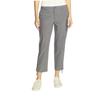 Eddie Bauer Womens Gray Ripstop Crop Pant 8
